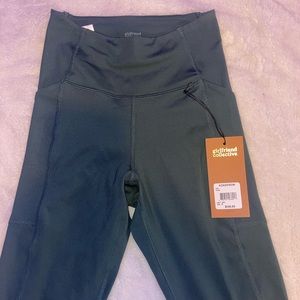XS- Green Nordstrom leggings, with pockets